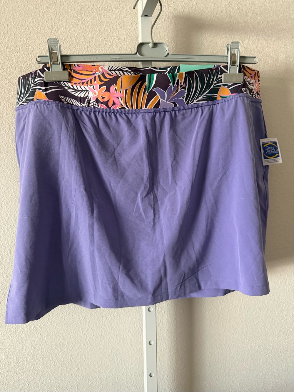 NWT-Reel Legends Lavender Skort with Tropical Print Waistband